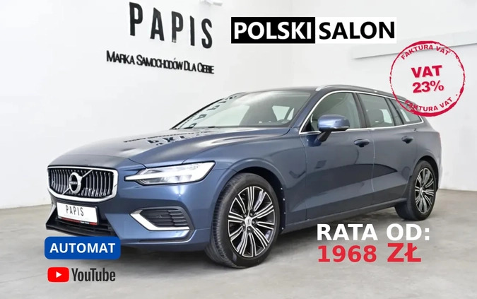 volvo v60 Volvo V60 cena 118998 przebieg: 92700, rok produkcji 2018 z Poznań